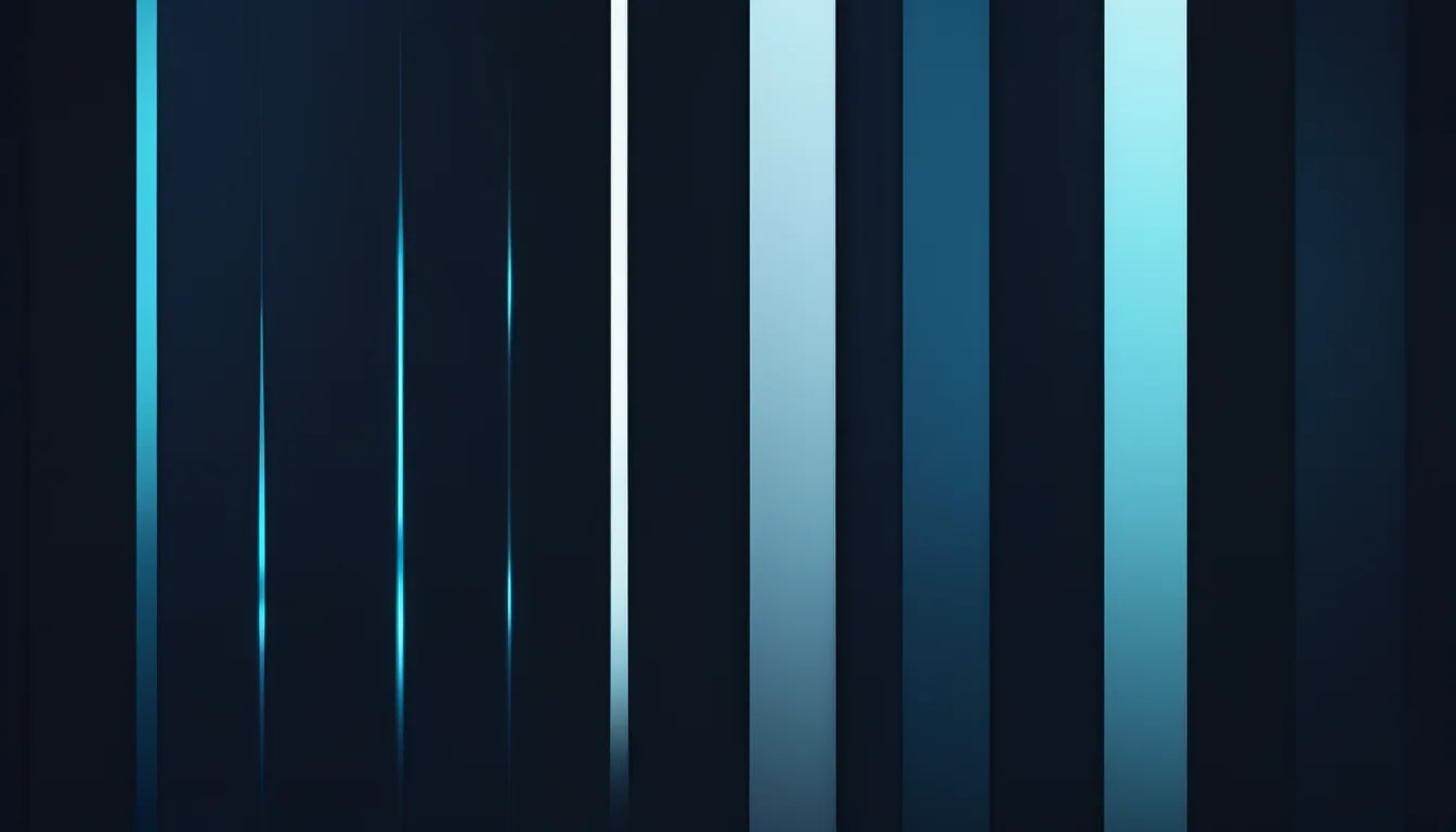 Abstract ranked column field illustration in aqua-cyan on dark navy — decorative header for Standalone Water Leak Detectors Compared